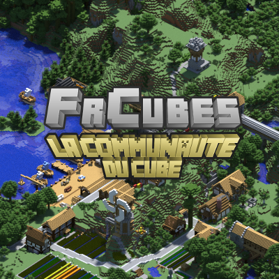 Rendu 3D de la map médiavale et logo de FrCubes