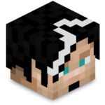 La tête de mon skin MC en 3D.